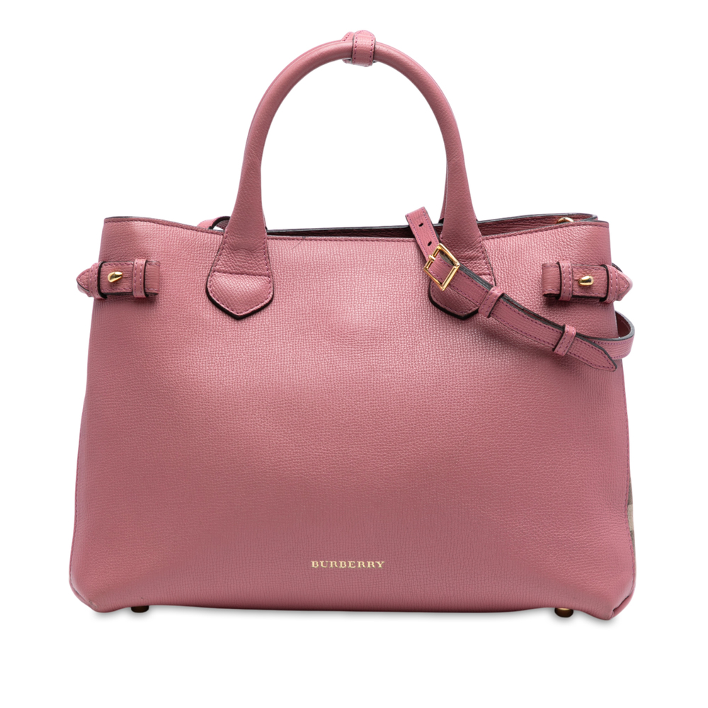 Burberry Pink Leather Satchel